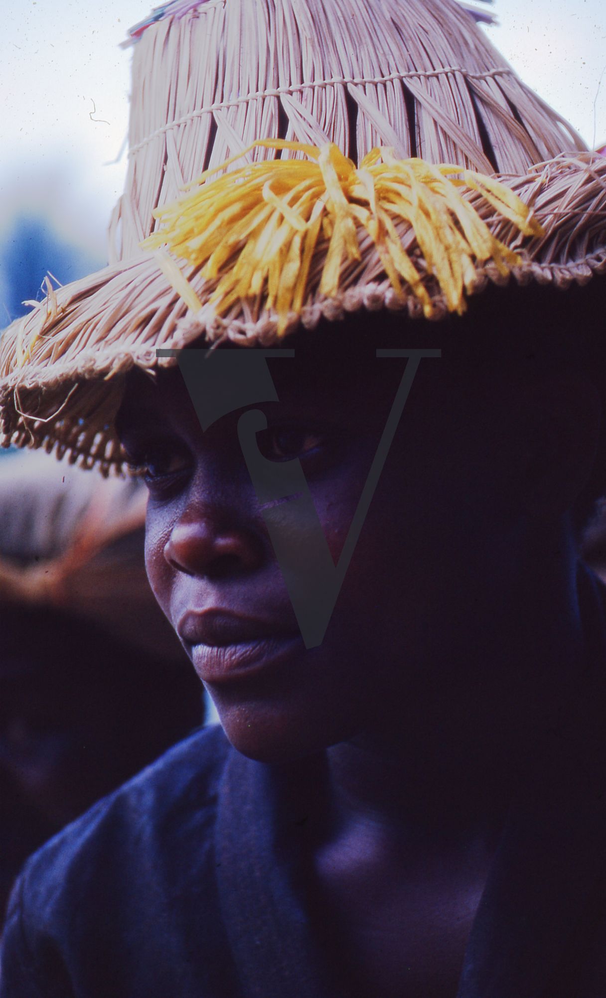 Jamaica, Woman portrait in hat.