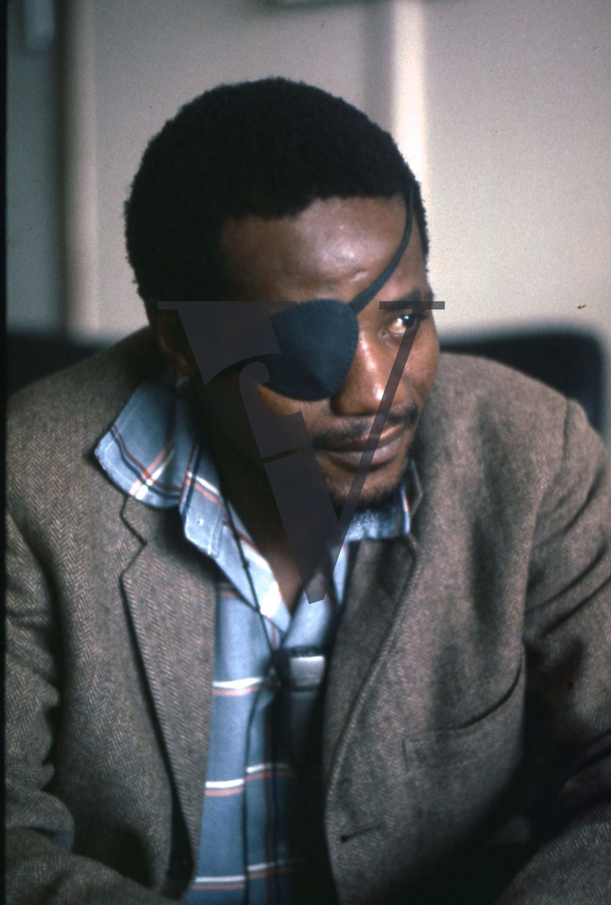 Zambia, Lusaka, ANC, Leader, eye-patch, portrait.